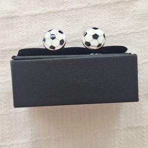 NIB Soccer/Football Enameled Cuff links
